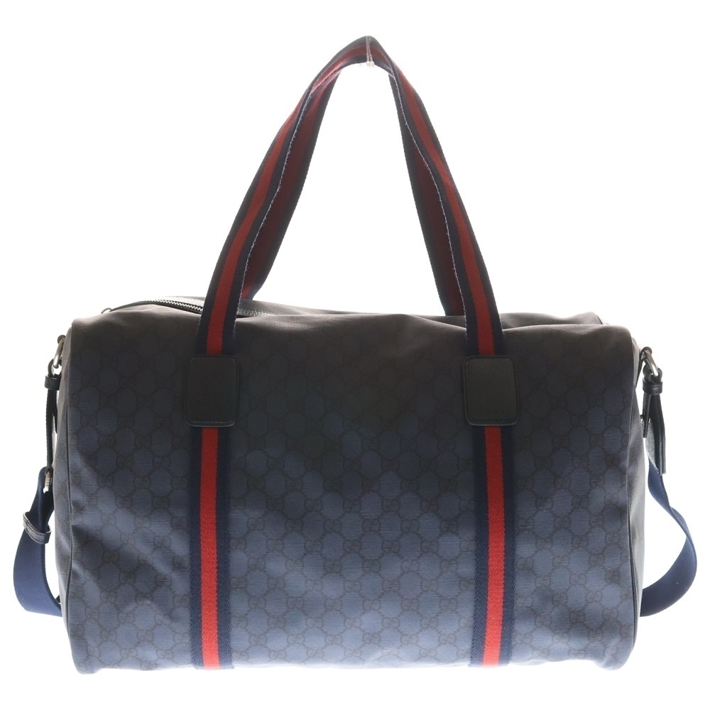 GUCCI GG Supreme Duffle Bag Navy Blue